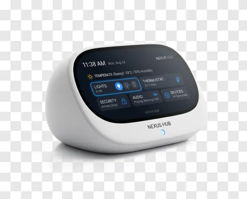 Smart Home Hub Device PNG Image For Tech Designs
