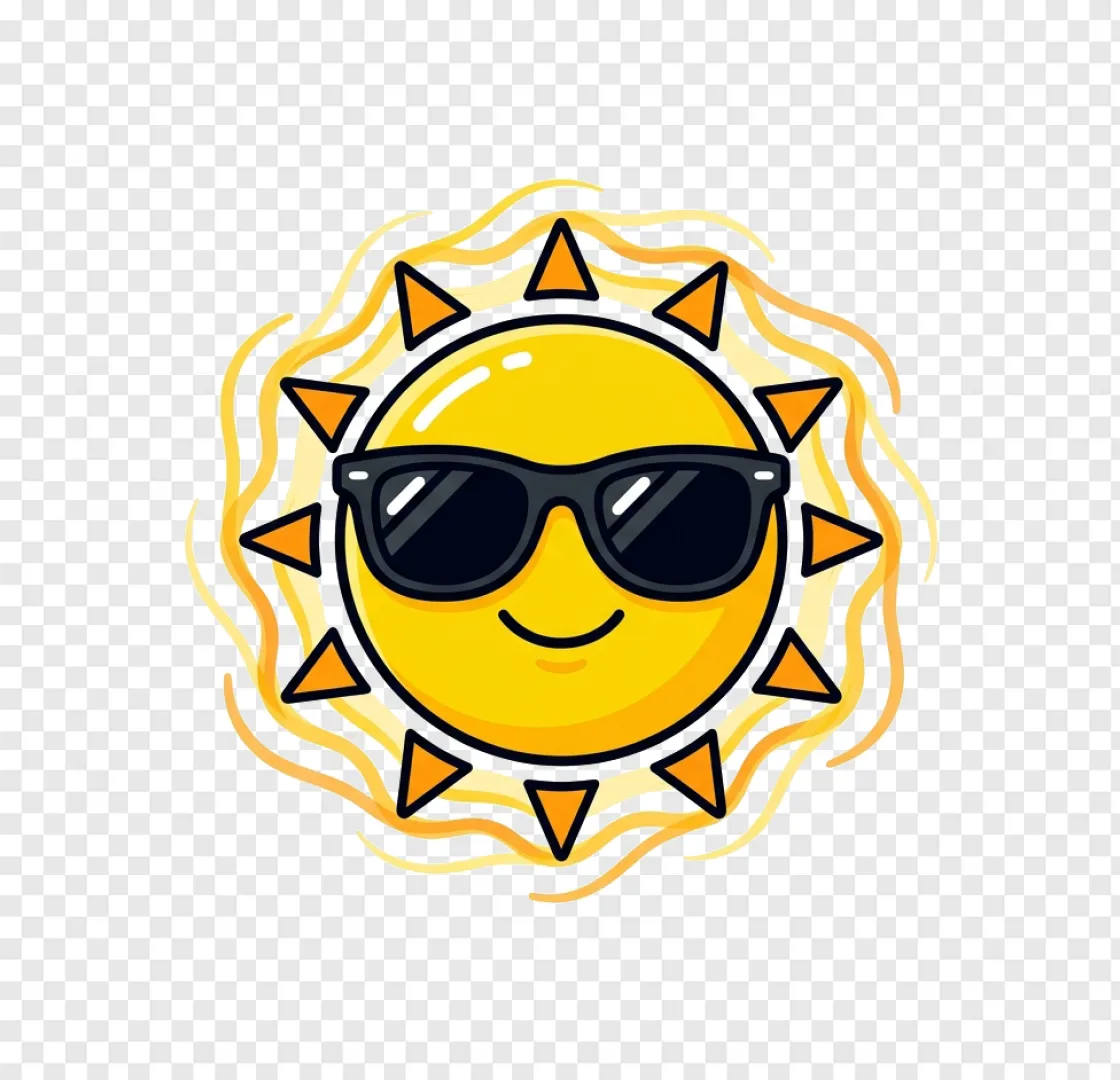 Heatwave Sun PNG Transparent Image