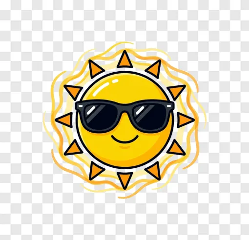 Heatwave Sun PNG Transparent Image
