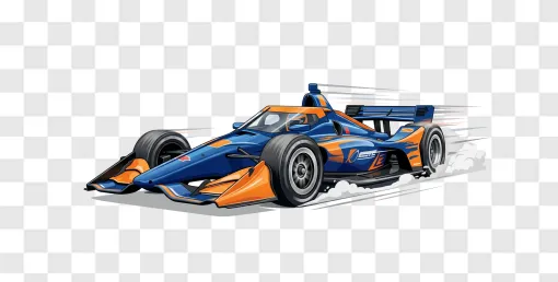 Indy Race Car PNG Transparent Image