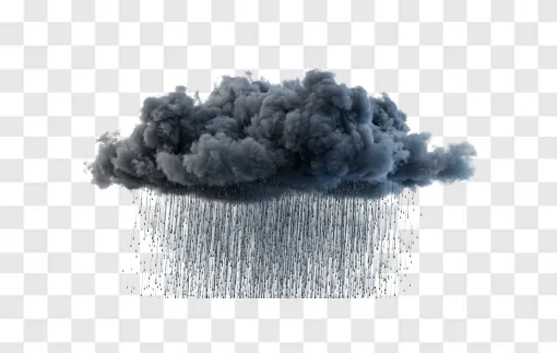 Heavy Rain Cloud PNG Transparent Background