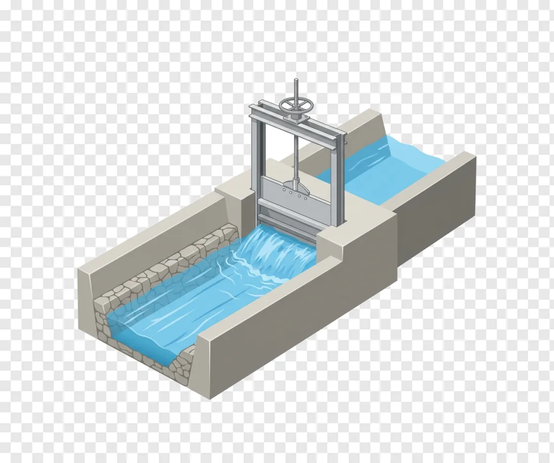Water Canal System PNG Image For Environmental Projects
