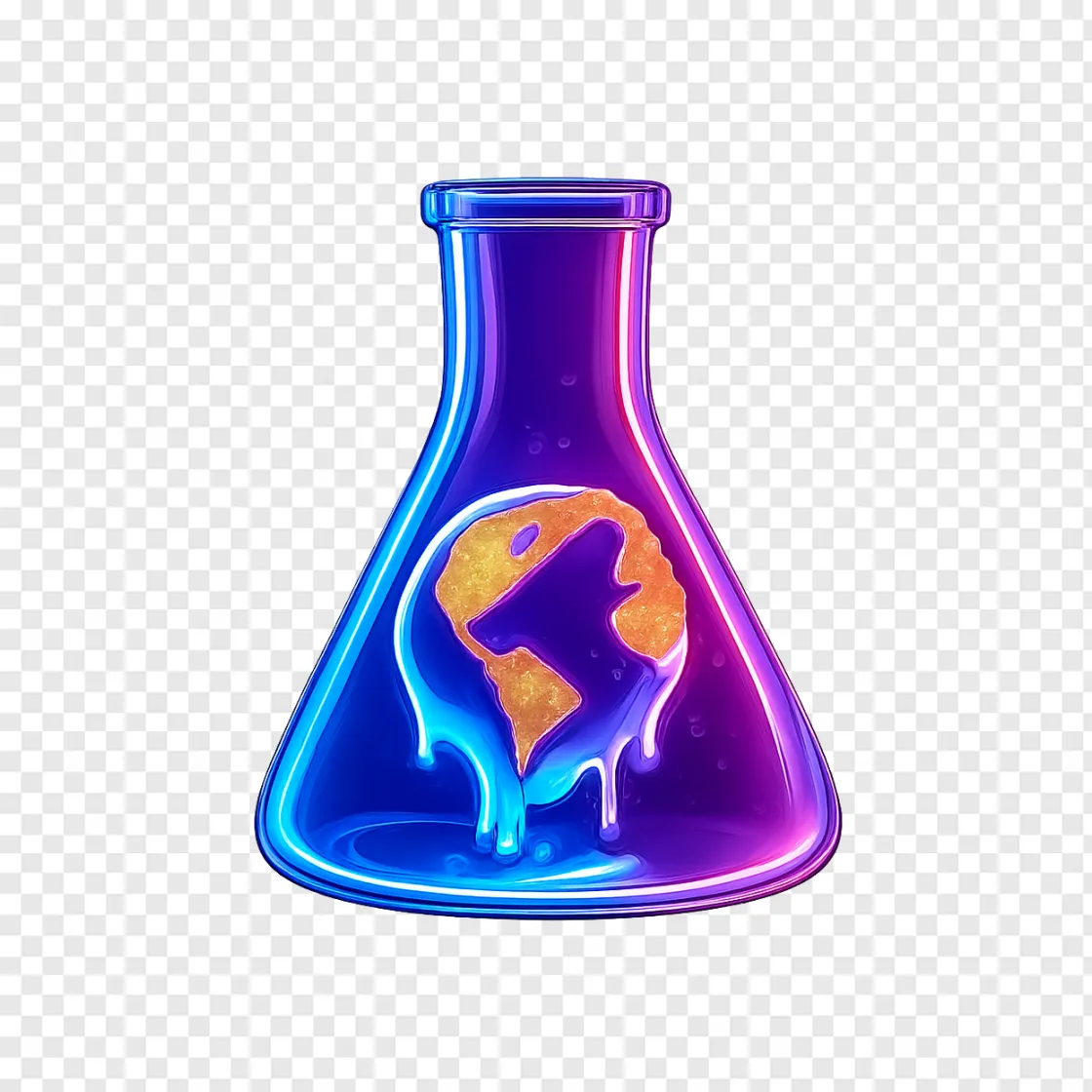 Science Flask Planet PNG Transparent Image