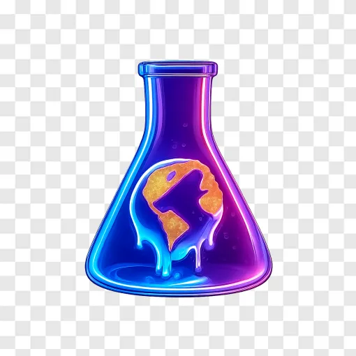 Science Flask Planet PNG Transparent Image