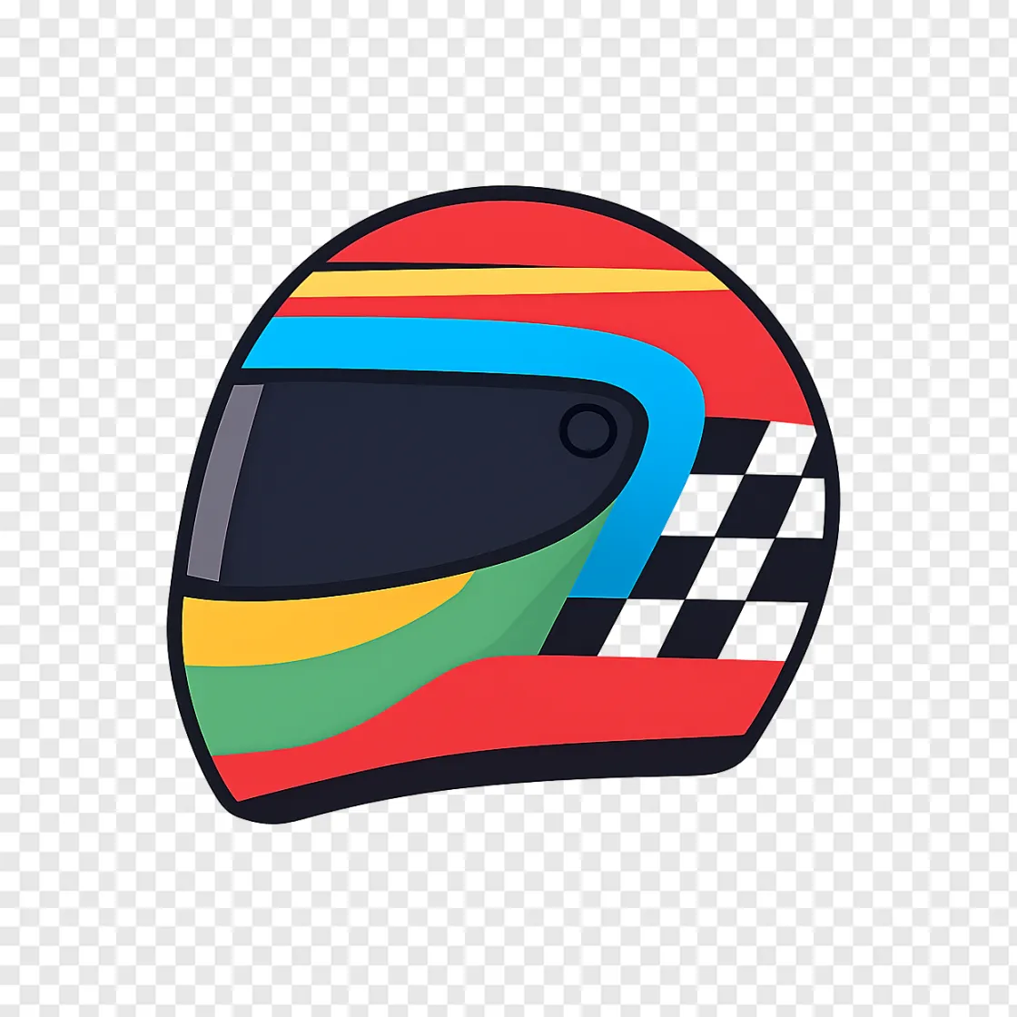 Formula 1 Racing Helmet PNG Image