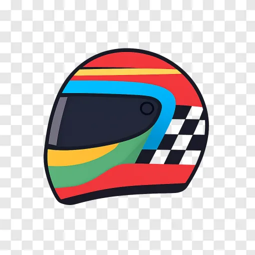 Formula 1 Racing Helmet PNG Image
