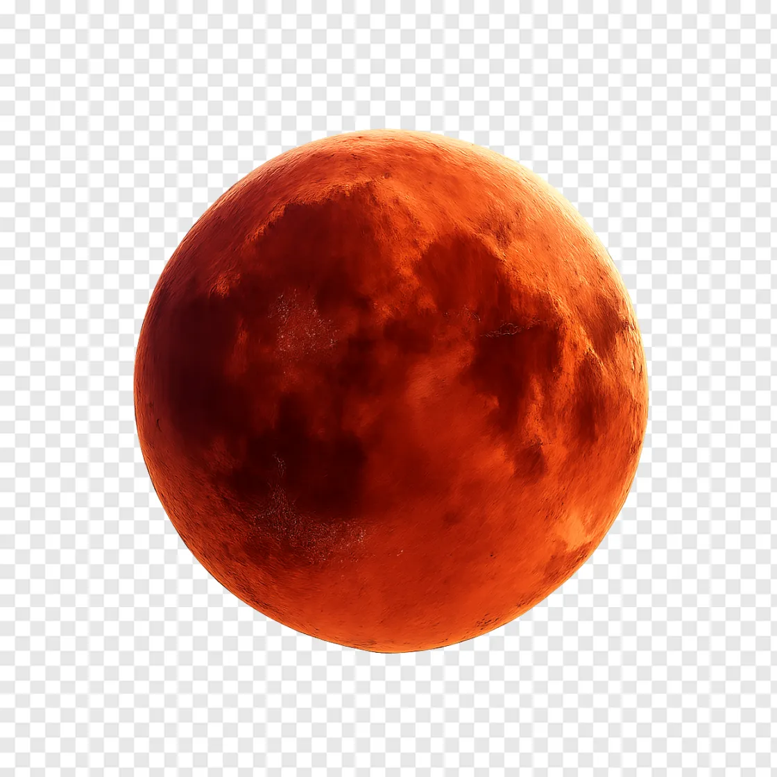 Lunar Eclipse PNG Image With Transparent Background