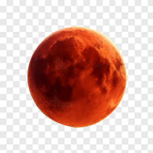 Lunar Eclipse PNG Image With Transparent Background