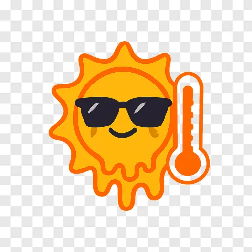 Heat Wave PNG: Summer Sun And Temperature Graphics
