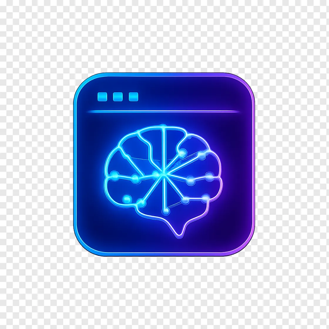 AI Browser Icon PNG With Transparent Background