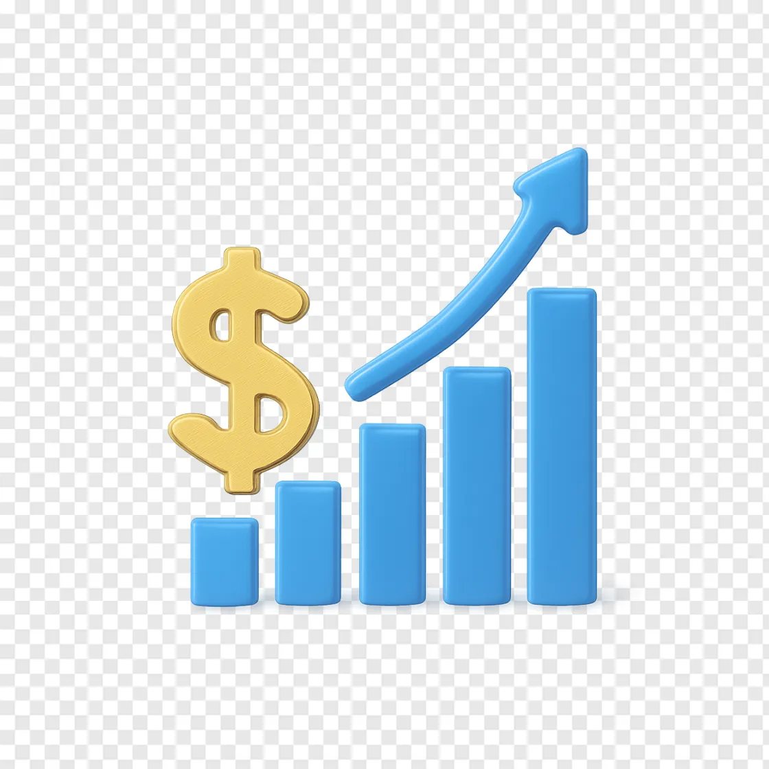 Rising Bond Yields Financial Chart PNG