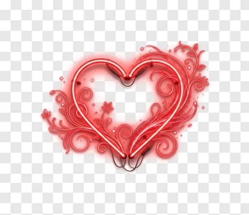 Romantic Heart PNG Concept For Design Projects