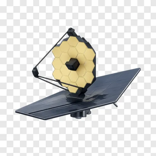 Futuristic Space Telescope PNG Royalty-Free Image
