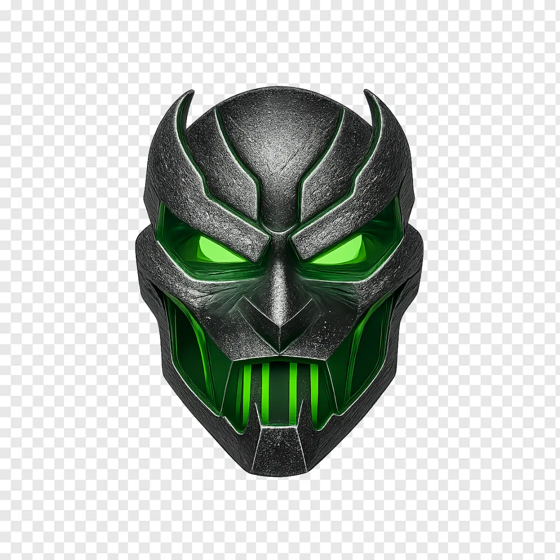 Sci-Fi Villain Mask PNG Transparent Image