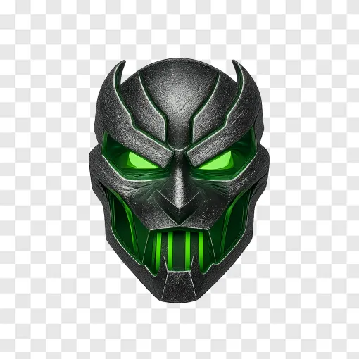 Sci-Fi Villain Mask PNG Transparent Image