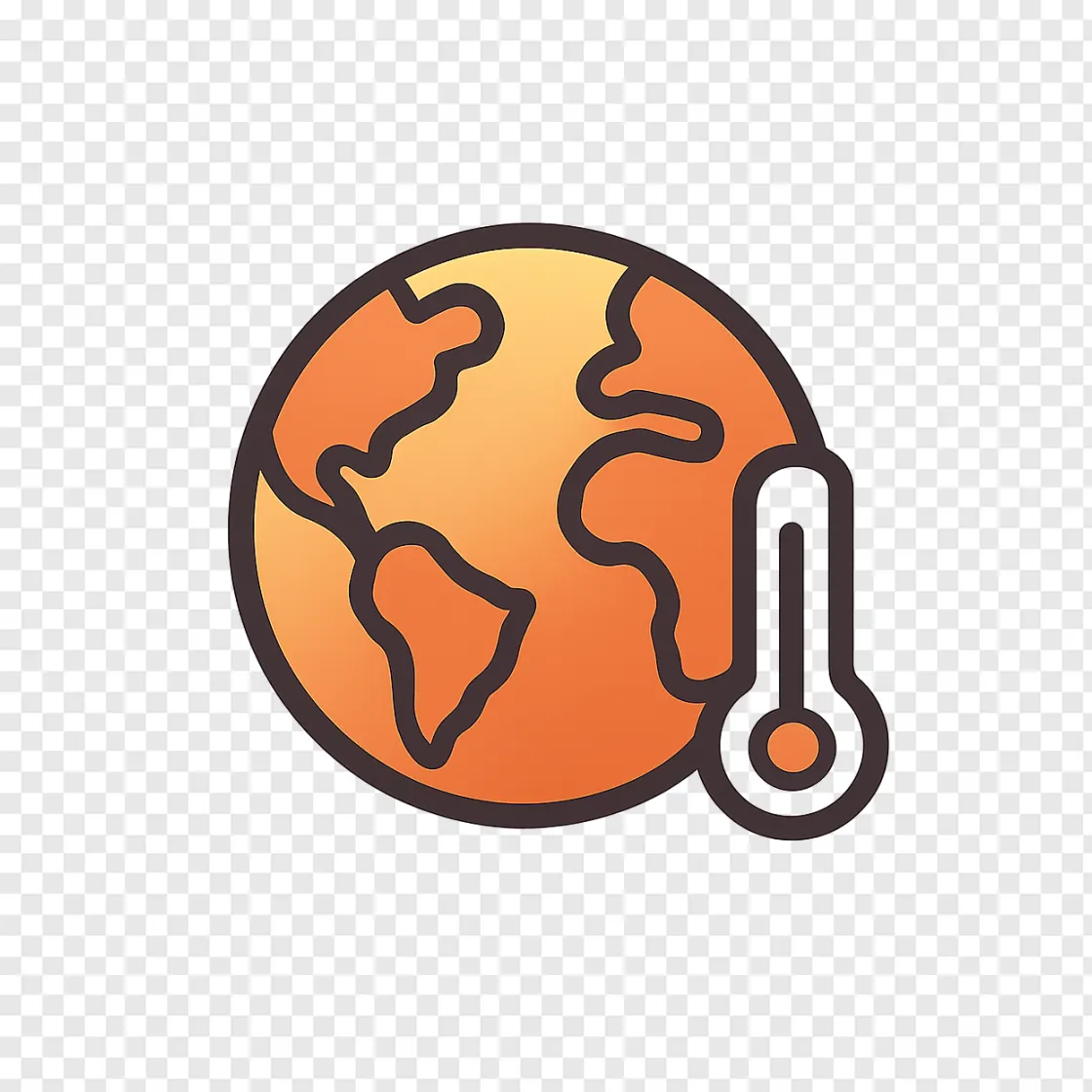 Ocean Warming Temperature Record PNG Graphic