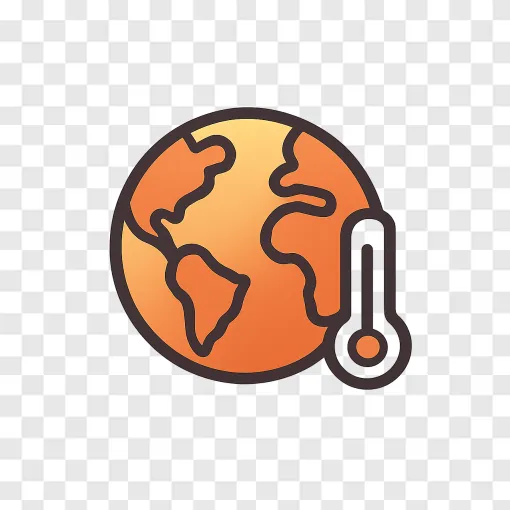 Ocean Warming Temperature Record PNG Graphic