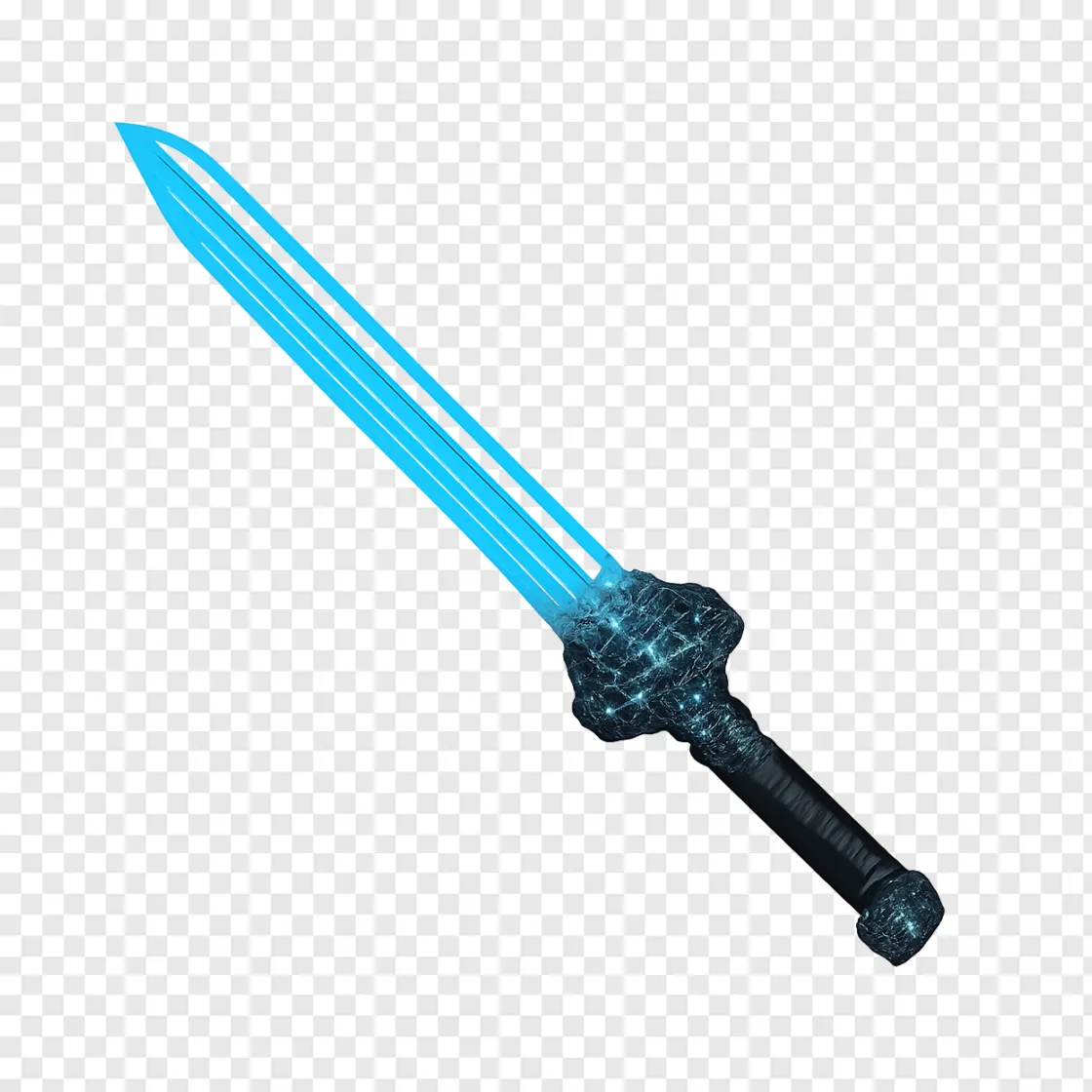 Sci-Fi Energy Blade PNG Transparent Image