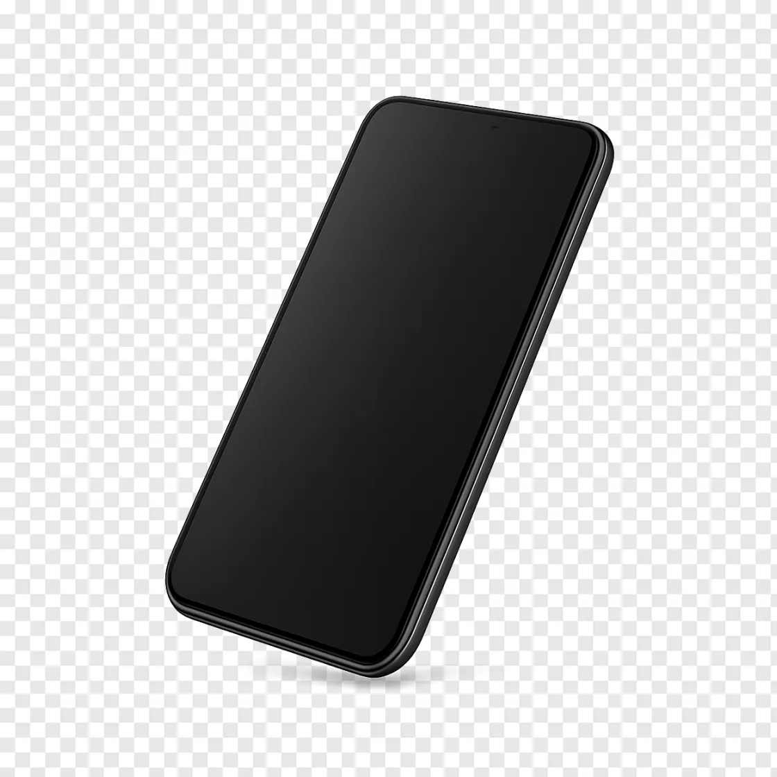 Modern Smartphone Mockup Transparent Background PNG