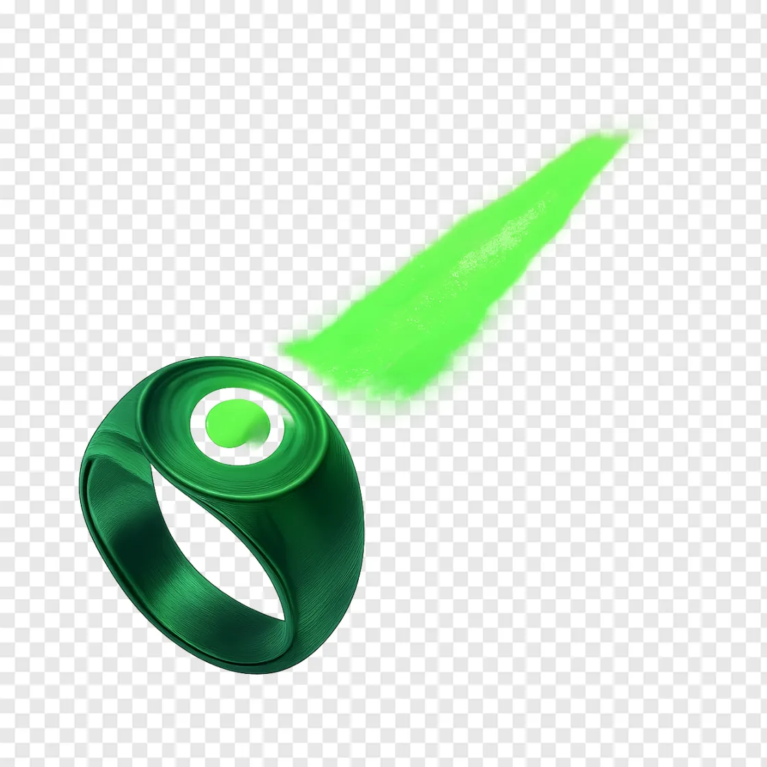 Green Lantern Ring PNG Icon Transparent Background