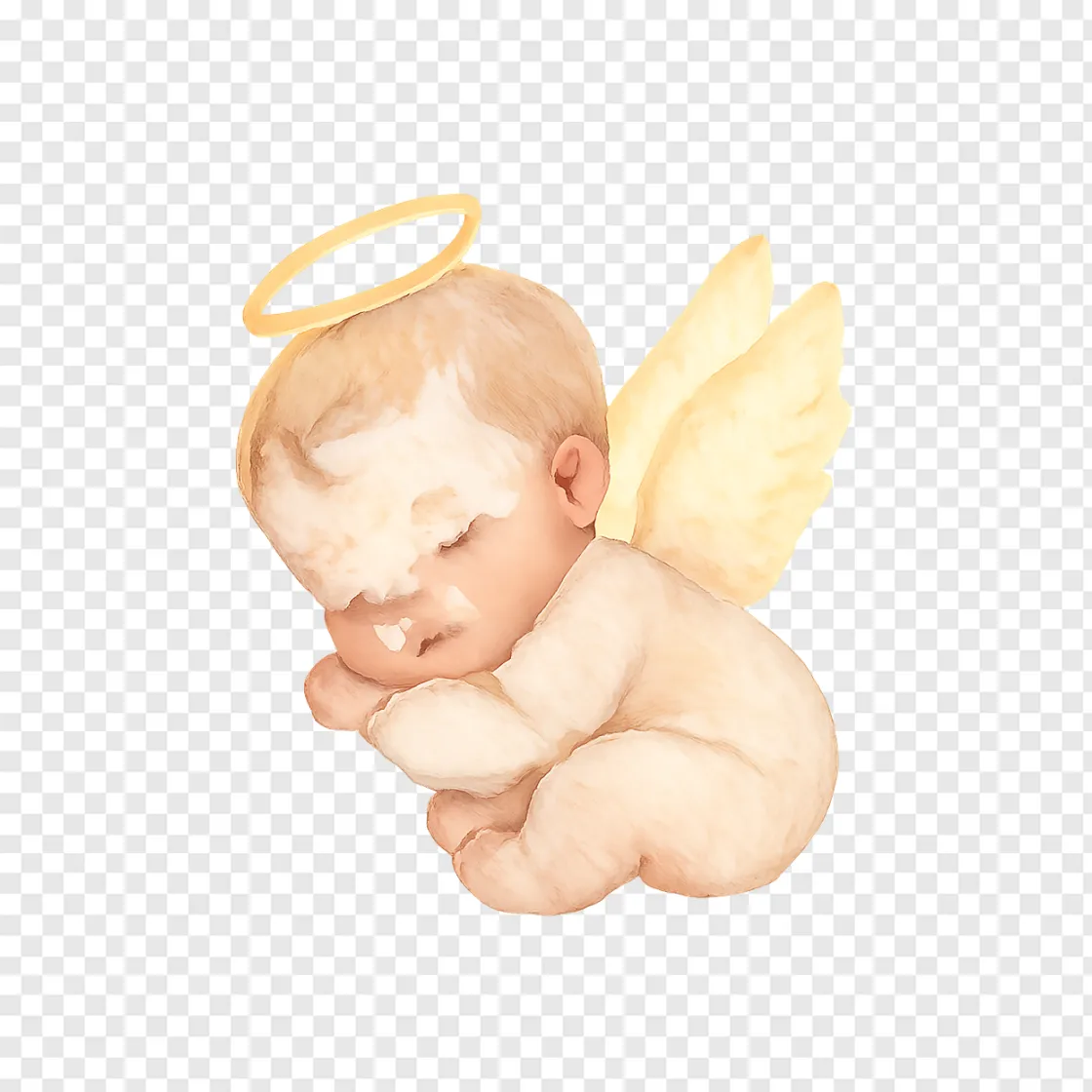 Cute Baby Angel PNG Transparent Image
