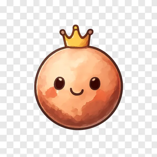 Cute Pluto Dwarf Planet PNG Image For Space Designs