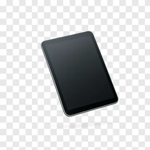 Modern Mini Tablet Device PNG Transparent Background