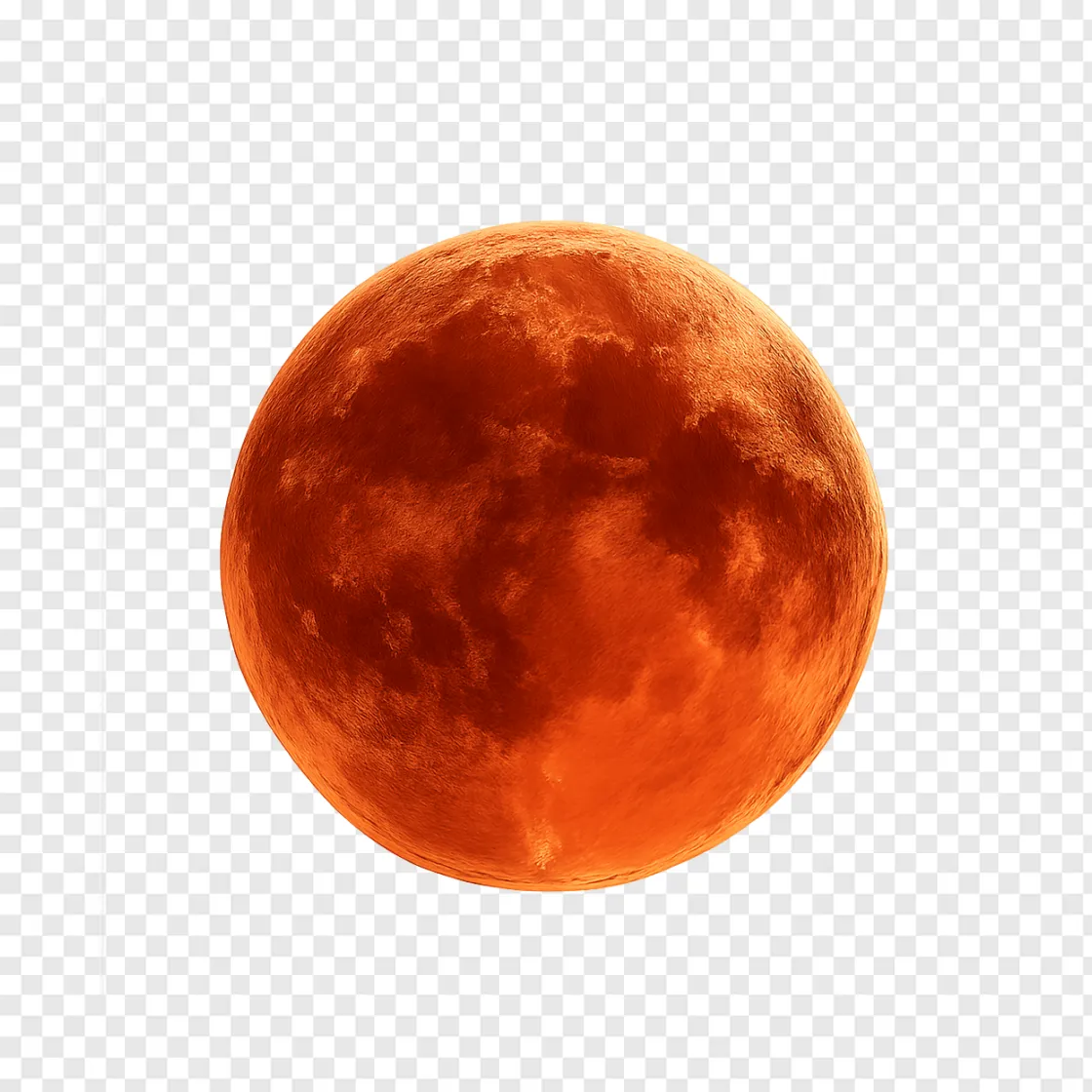 Blood Moon Lunar Eclipse PNG Image