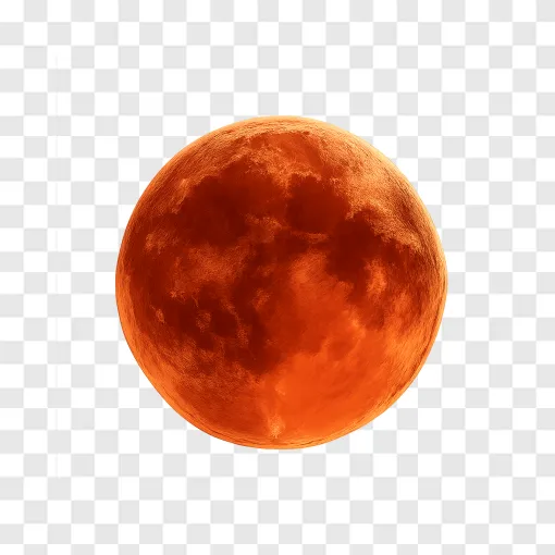 Blood Moon Lunar Eclipse PNG Image