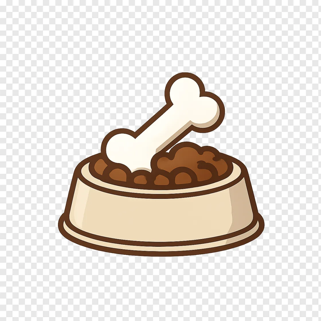 Dog Food Bowl PNG Transparent Background