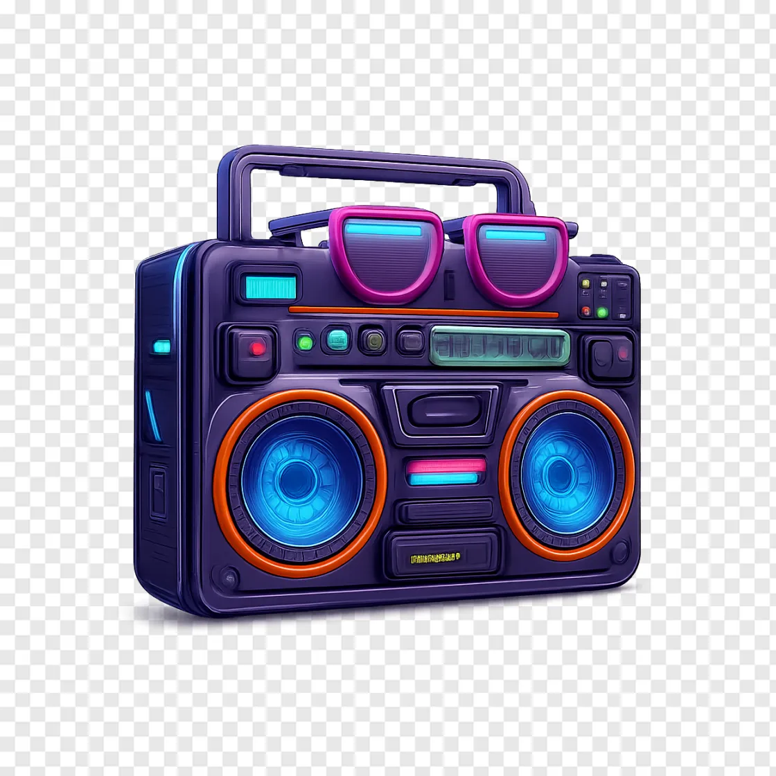 Cyberpunk Boombox PNG Free Download