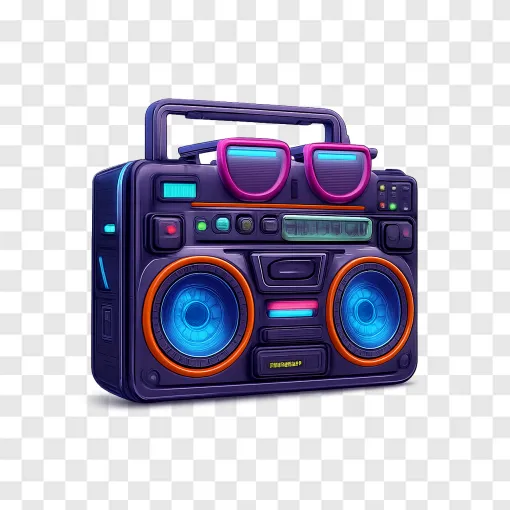 Cyberpunk Boombox PNG Free Download