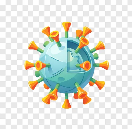 Medical Virus Icon PNG Transparent Background