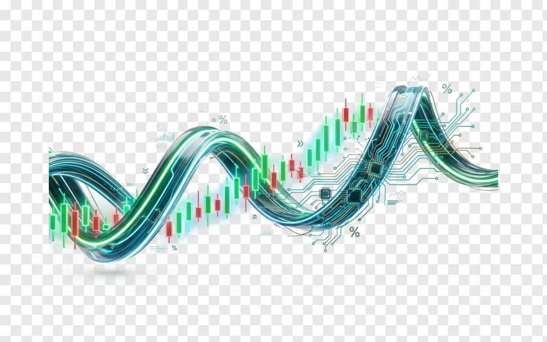 AI Finance Stock Market Graph PNG