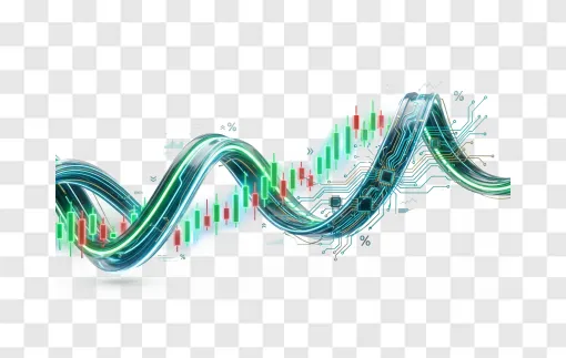 AI Finance Stock Market Graph PNG