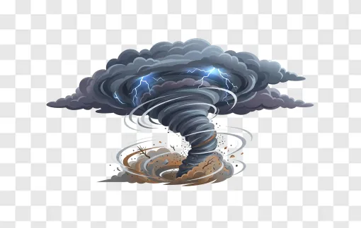 Tornado PNG Transparent Background Image