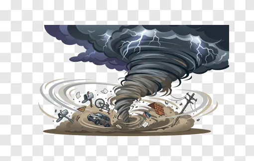 Tornado PNG Transparent Background Image