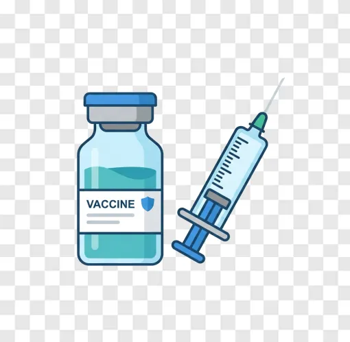 Vaccine And Syringe Medical PNG Image For Download