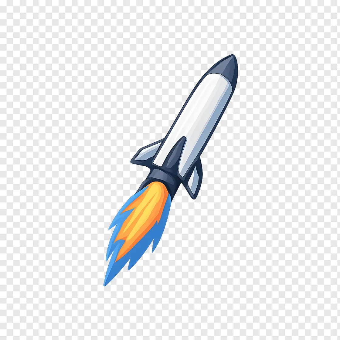 Space Rocket Launch PNG Image For Design Projects