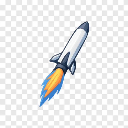 Space Rocket Launch PNG Image For Design Projects