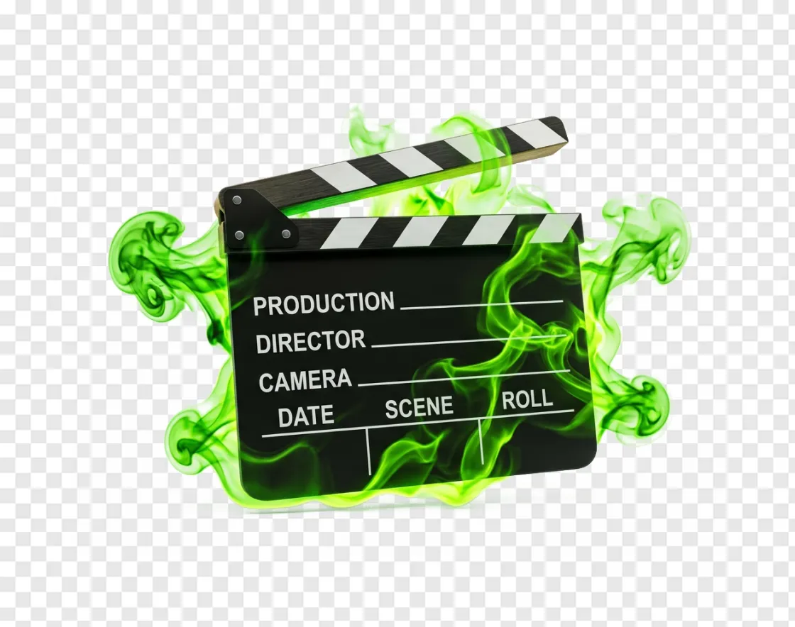 Cinematic Movie Clapperboard PNG Transparent Background