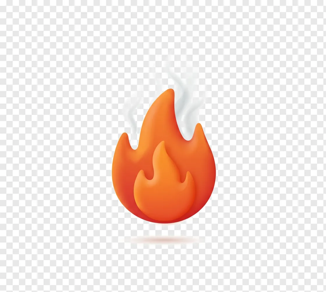 Wildfire Flame And Smoke PNG Image For Emergency Design