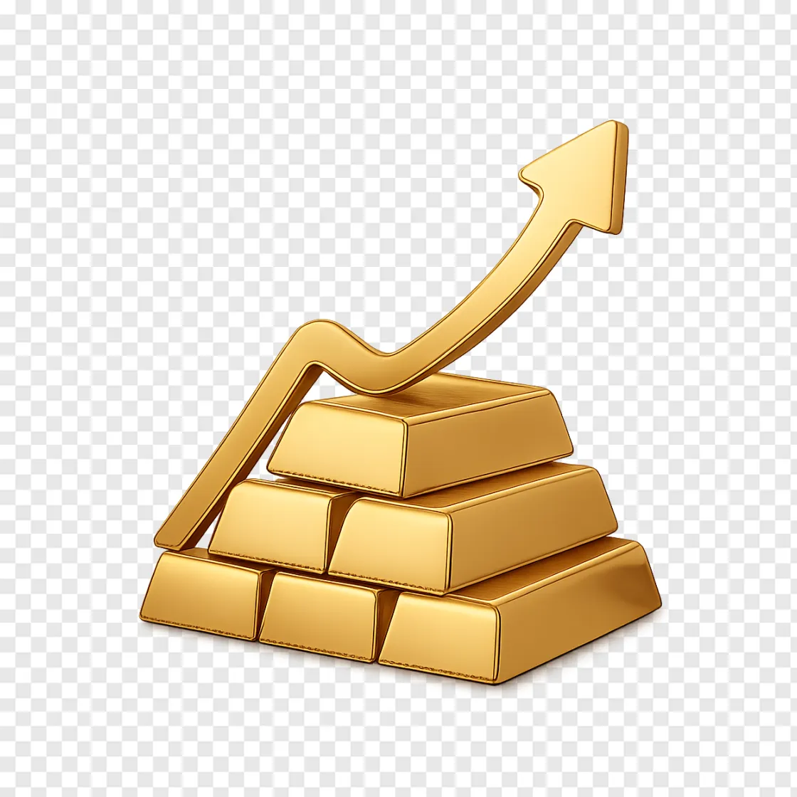 Gold Bar PNG Transparent Image For Financial Designs