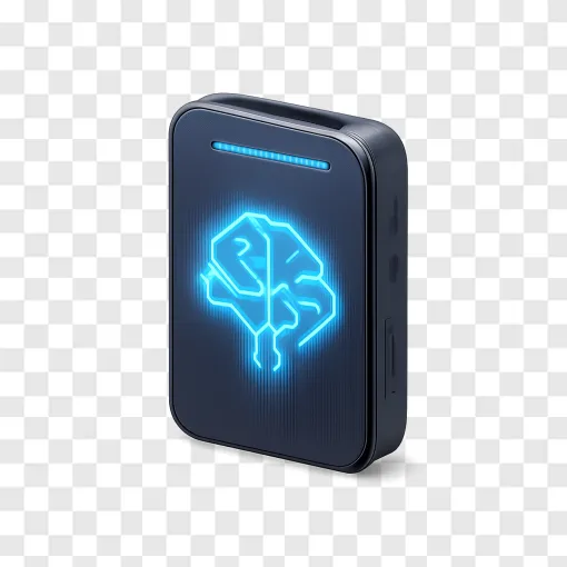 Futuristic AI Hardware PNG Transparent Image