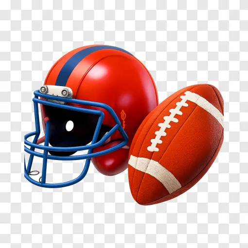 American Football Helmet PNG Transparent Background