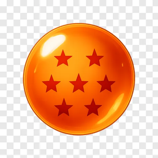 Anime Orange Crystal Ball PNG Transparent Background