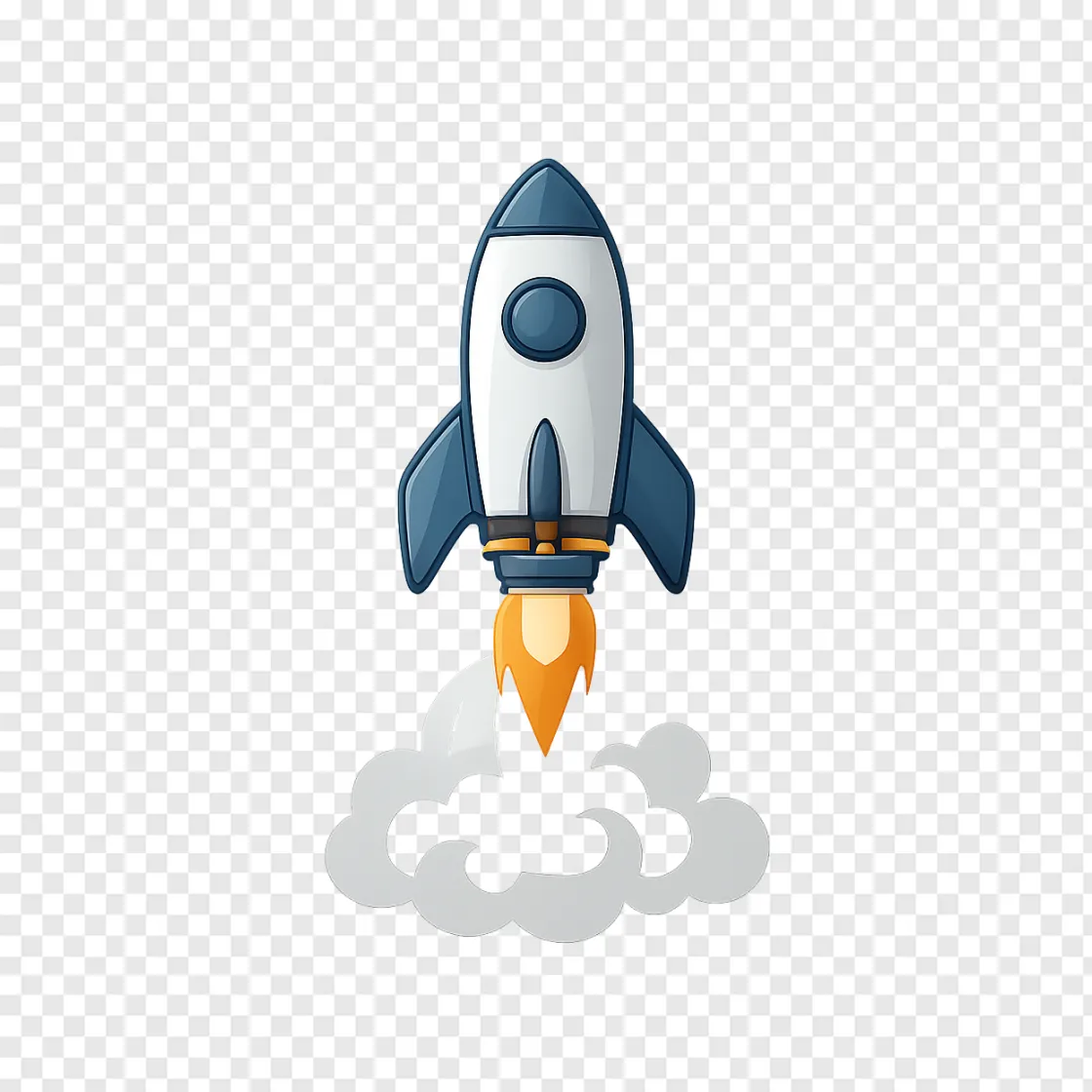 Space Rocket Launch PNG Transparent Image