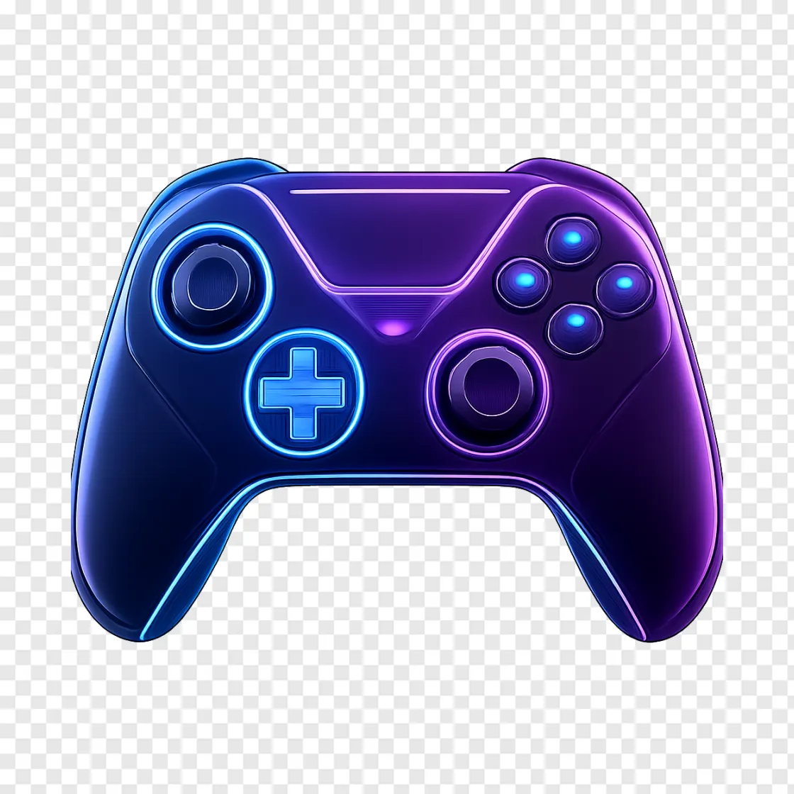 Futuristic Gaming Controller PNG