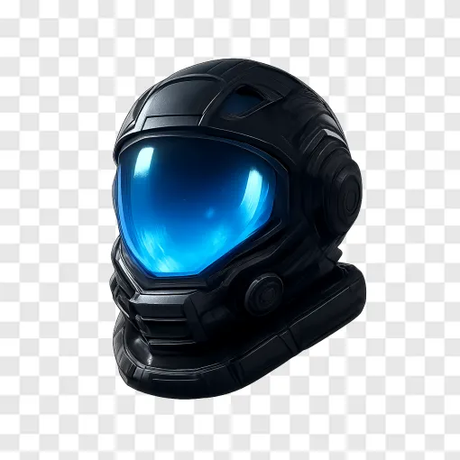 Futuristic Sci-Fi Helmet PNG Transparent Image