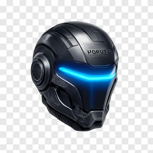 Futuristic Sci-Fi RoboCop Helmet PNG Free Download
